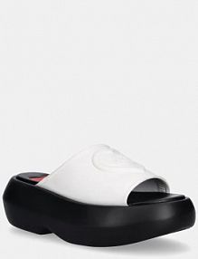 Klapki Love Moschino  białe damskie JA28207I0MI40100