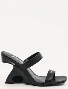 Klapki eleganckie Karl Lagerfeld  czarne damskie KL34611.000