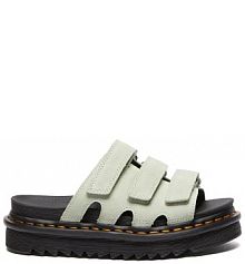Klapki Dr. Martens  zielone damskie DM40521300