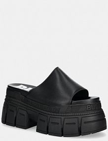 Klapki eleganckie Buffalo  czarne damskie 1602263.BLK