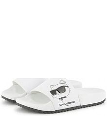 Klapki Karl Lagerfeld  białe dziecięce Z30544.27.35