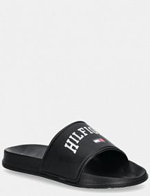 Klapki Tommy Hilfiger  czarne dziecięce T3X0.33916