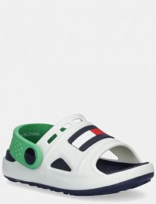 Klapki Tommy Hilfiger  białe dziecięce T3X2.33905.22.29