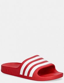 Klapki Adidas  czerwone dziecięce JP5771