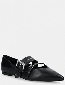 Baleriny HUGO  czarne damskie 50536400.001