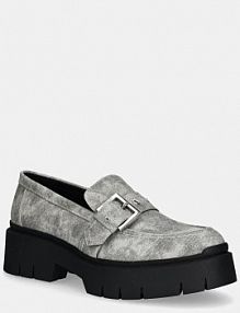 Mokasyny HUGO  szare damskie 50538600.060