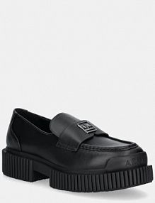 Mokasyny Armani Exchange  czarne damskie XDA006.XV874.00002