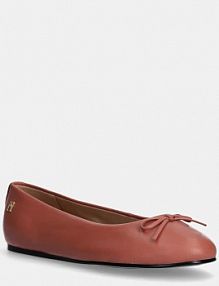 Baleriny Tommy Hilfiger  pomarańczowe damskie FW0FW08359