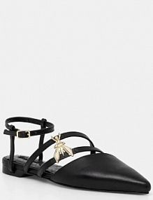 Baleriny PATRIZIA PEPE  czarne damskie 8Z0100.L048.K103