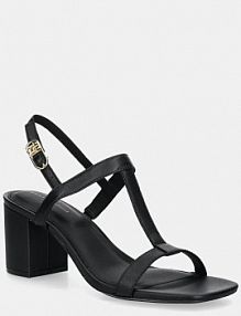 Sandały na słupku Tommy Hilfiger  czarne FW0FW08532