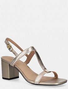 Sandały na słupku Tommy Hilfiger  złote FW0FW08590