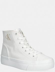Trampki wysokie Calvin Klein Jeans  białe damskie YW0YW01764