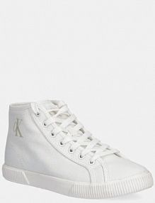 Trampki wysokie Calvin Klein Jeans  białe damskie YW0YW01761