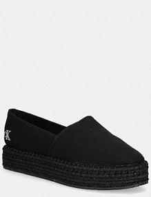 Espadryle Calvin Klein Jeans  czarne damskie YW0YW01737