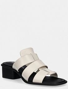 Klapki eleganckie Calvin Klein Jeans  beżowe damskie YW0YW01702