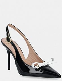 Sandały na szpilce Love Moschino  czarne JA10069G1MIH100A