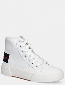 Trampki wysokie Love Moschino  białe damskie JA15022G1MIA0100