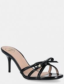 Klapki na szpilce Love Moschino  czarne JA28036G1MIH0000