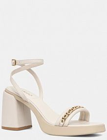 Sandały na słupku Liu Jo  beżowe SA5097P0062S1401