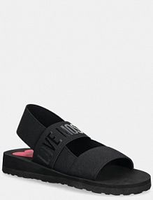 Sandały Love Moschino  czarne damskie JA16033G0MJN7000