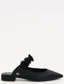 Baleriny Karl Lagerfeld  czarne damskie KL40154.S0X