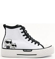 Trampki wysokie Karl Lagerfeld  białe damskie KL60654T.911