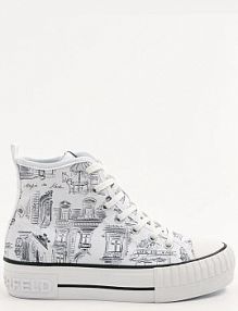 Trampki wysokie Karl Lagerfeld  białe damskie KL60455.911