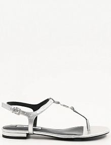 Sandały Karl Lagerfeld  srebrne damskie KL82515.0SL