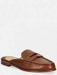 Klapki eleganckie Lauren Ralph Lauren  brązowe damskie 802943791002.270