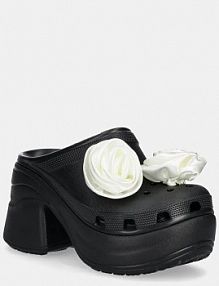 Klapki eleganckie Crocs  czarne damskie 210367.001