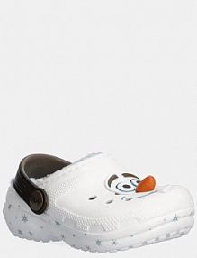 Kapcie Crocs  białe dziecięce 210236.CLASSIC.FROZEN