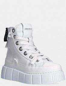 Trampki wysokie Inuikii  białe damskie 1001.002.0042.100