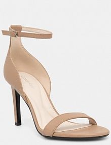 Sandały na szpilce Calvin Klein  brązowe HW0HW02337