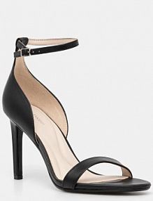 Sandały na szpilce Calvin Klein  czarne HW0HW02337