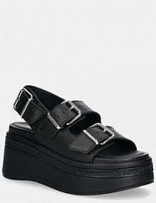 Sandały Tommy Jeans  czarne damskie EN0EN02774