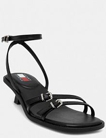 Sandały na szpilce Tommy Jeans  czarne EN0EN02779