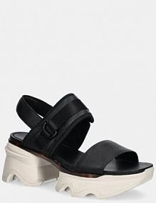 Sandały na słupku Sorel  czarne 2030481012