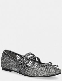 Baleriny Guess  szare damskie FLJKNN.FAB02.PEWTE