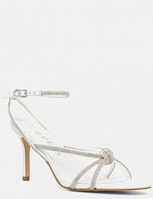 Sandały na szpilce Guess  białe FLJMRT.ELE03.WHITE