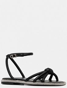 Sandały Guess  czarne damskie FLJSLO.LEA03.BLACK