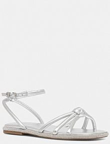 Sandały Guess  srebrne damskie FLJSLO.LEM03.SILVE