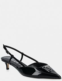 Sandały na szpilce Guess  czarne FLPJES.PAT05.BLACK