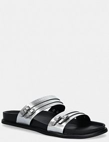 Klapki Vagabond Shoemakers  srebrne damskie 5922.383.79