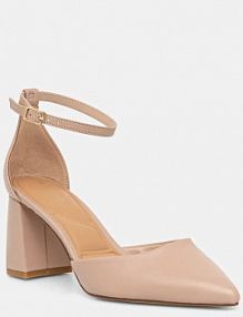 Sandały na słupku ALDO  beżowe 13771034