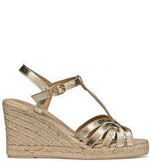 Sandały na koturnie Geox  złote D55TPA.000CF.C2012