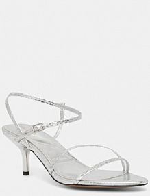 Sandały na obcasie ALDO  srebrne 13985178.ELIANNA