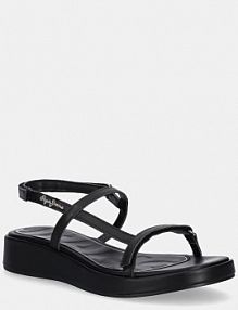 Sandały Pepe Jeans  czarne damskie PLS90677