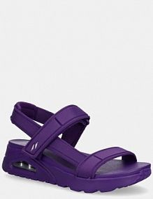 Sandały na koturnie Skechers  fioletowe 119814