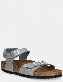 Sandały Birkenstock  srebrne dziecięce 1029477.36.39