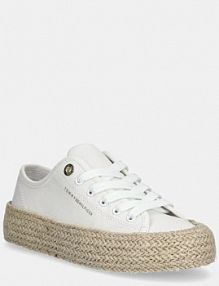 Tenisówki Tommy Hilfiger  białe dziecięce T3A9.33732.35.39